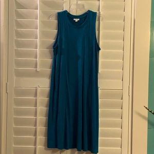 JJill Midnight Blue Summer Tank Dress Size M
